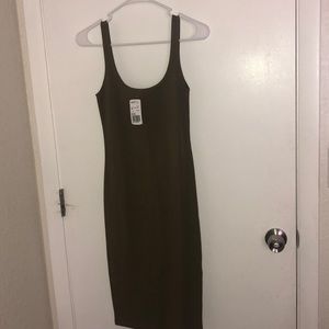 Olive midi dress BRAND NEW!